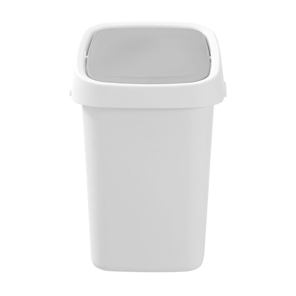 Boxsweden Edge Swing Easy Clean Rubbish Bin w/ No Drip Rim White Square 5L Boxsweden — image 3