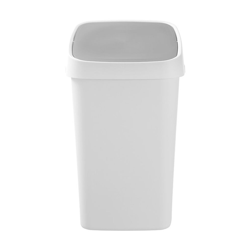 Boxsweden Edge Swing Easy Clean Rubbish Bin w/ No Drip Rim White Square 40L Boxsweden — image 3