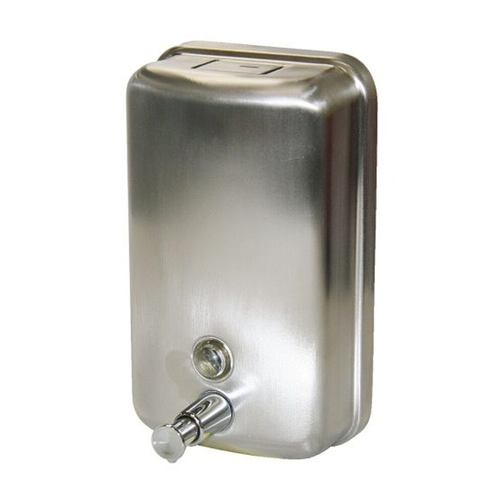 Edco 1100ml Vertical Stainless Steel Liquid Lotion Soap Dispenser — image 2
