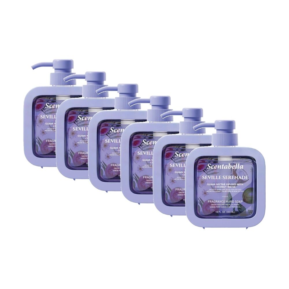 Scentabella Scented Hand Soap 300mL Guava Nectar Infused w/ Coconut Water (6 Pack)