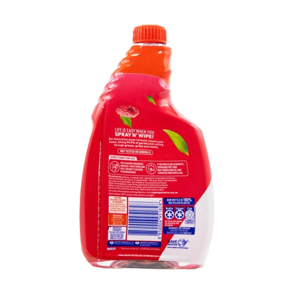 Ajax 750ml Vanilla And Berries Spray N Wipe Multi Purpose Cleaner Refill — image 2