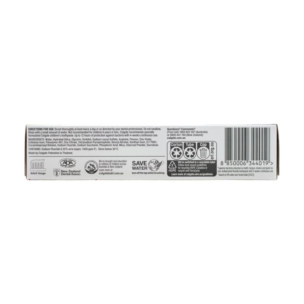 Colgate 115g Total 12 Charcoal Deep Clean Oral Fluoride Toothpaste — image 3