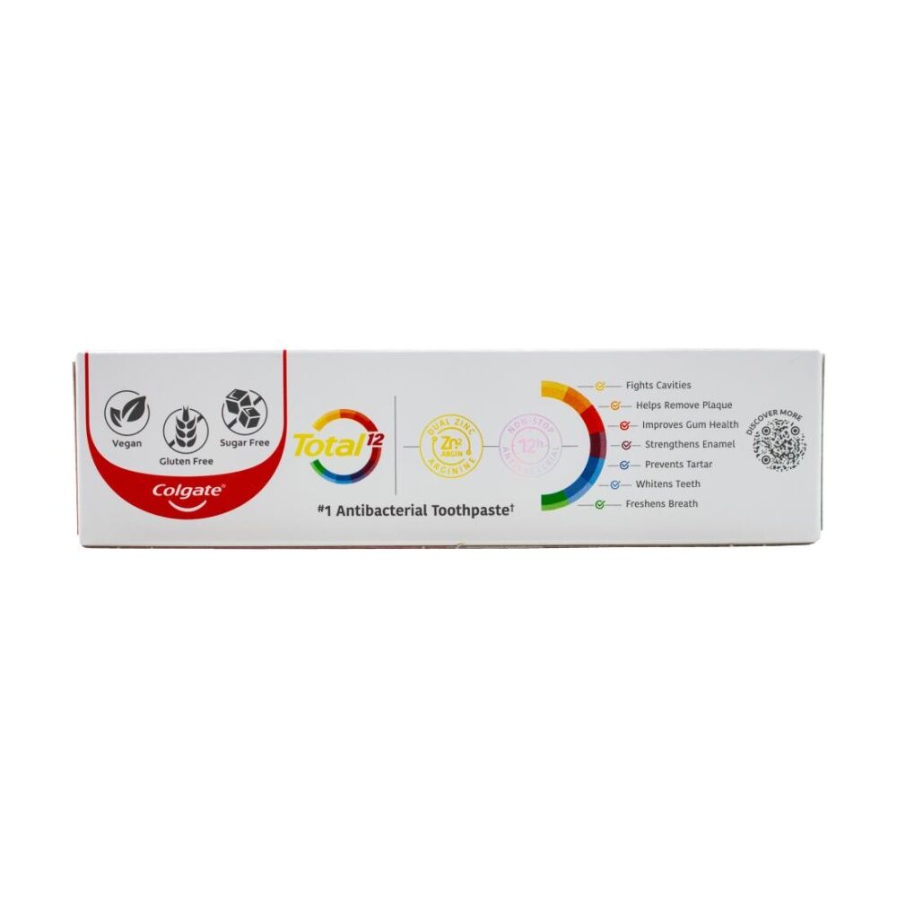 Colgate 115g Total 12 Charcoal Deep Clean Oral Fluoride Toothpaste — image 2