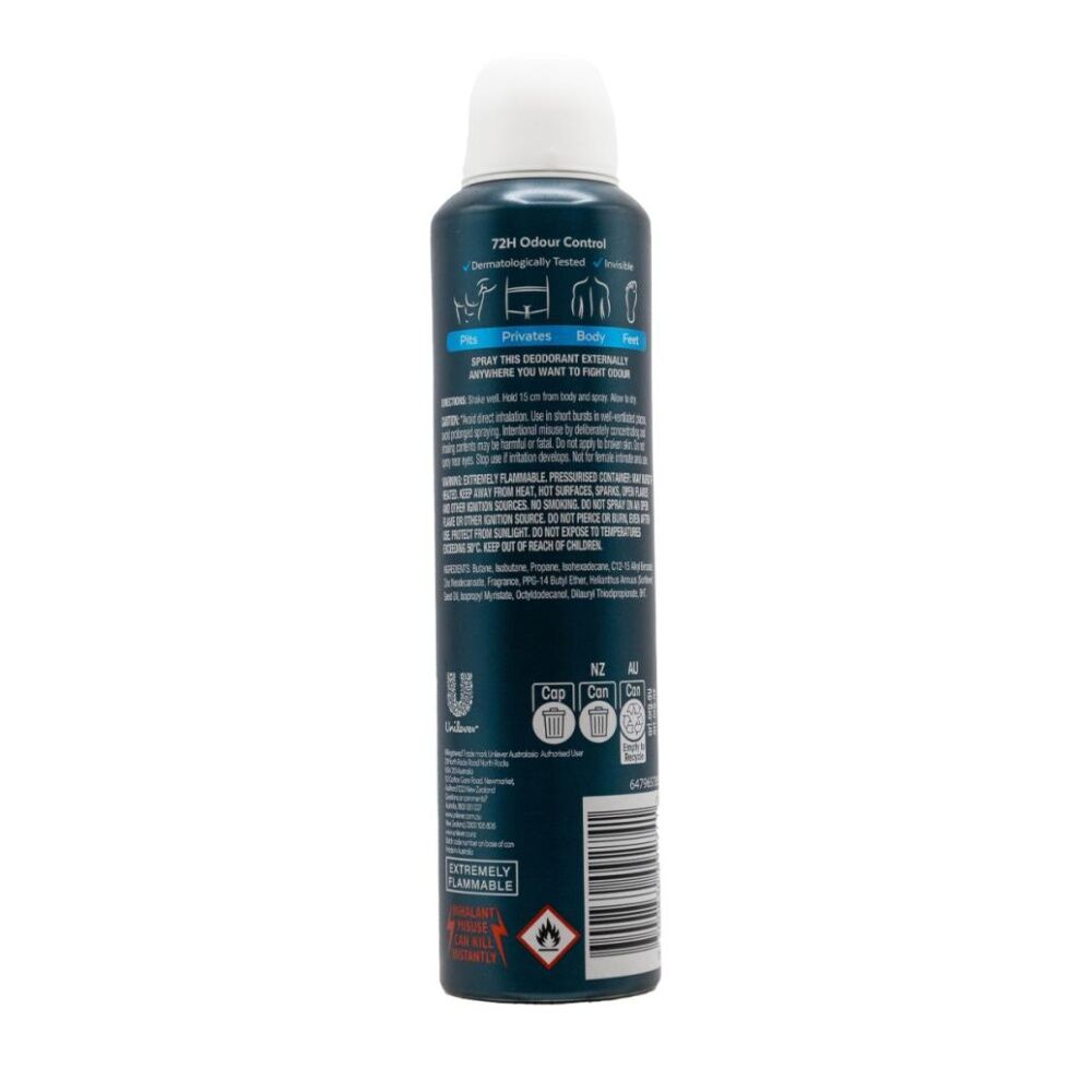 Rexona Men Whole Body Deo Deodorant Ocean Fresh 72h Odour Control 230ml (12 Pack) — image 4