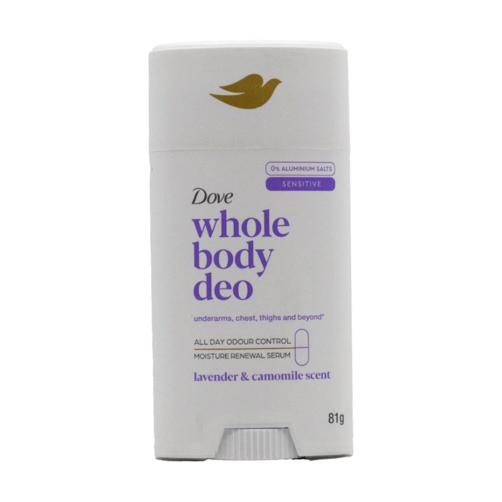 Dove Whole Body Deo Deodorant Stick Lavender Camomile Scent 81g Dove
