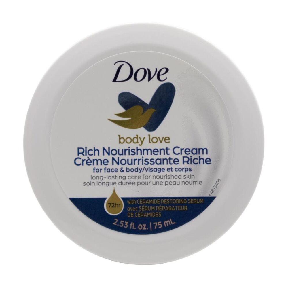 Dove 75mL Rich Nourishment Moisturising/Hydrating Face & Body Cream