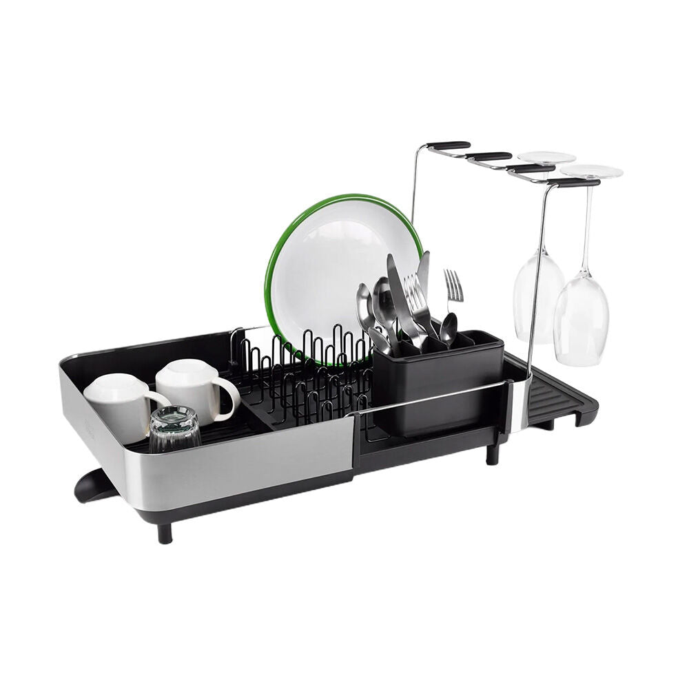 Joseph Joseph Black Extend Steel Plus Kitchen Dish Drying Rack