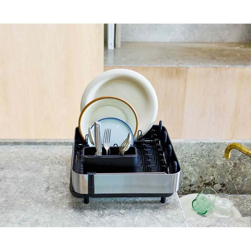 Joseph Joseph Black Extend Steel Plus Kitchen Dish Drying Rack — image 5