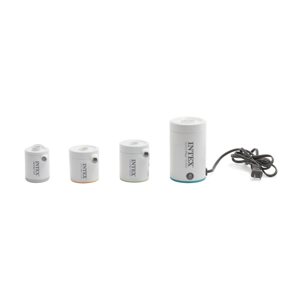 Intex Quickfill USB200R Tiny Air Pump White Rechargeable Battery LED Light — image 2