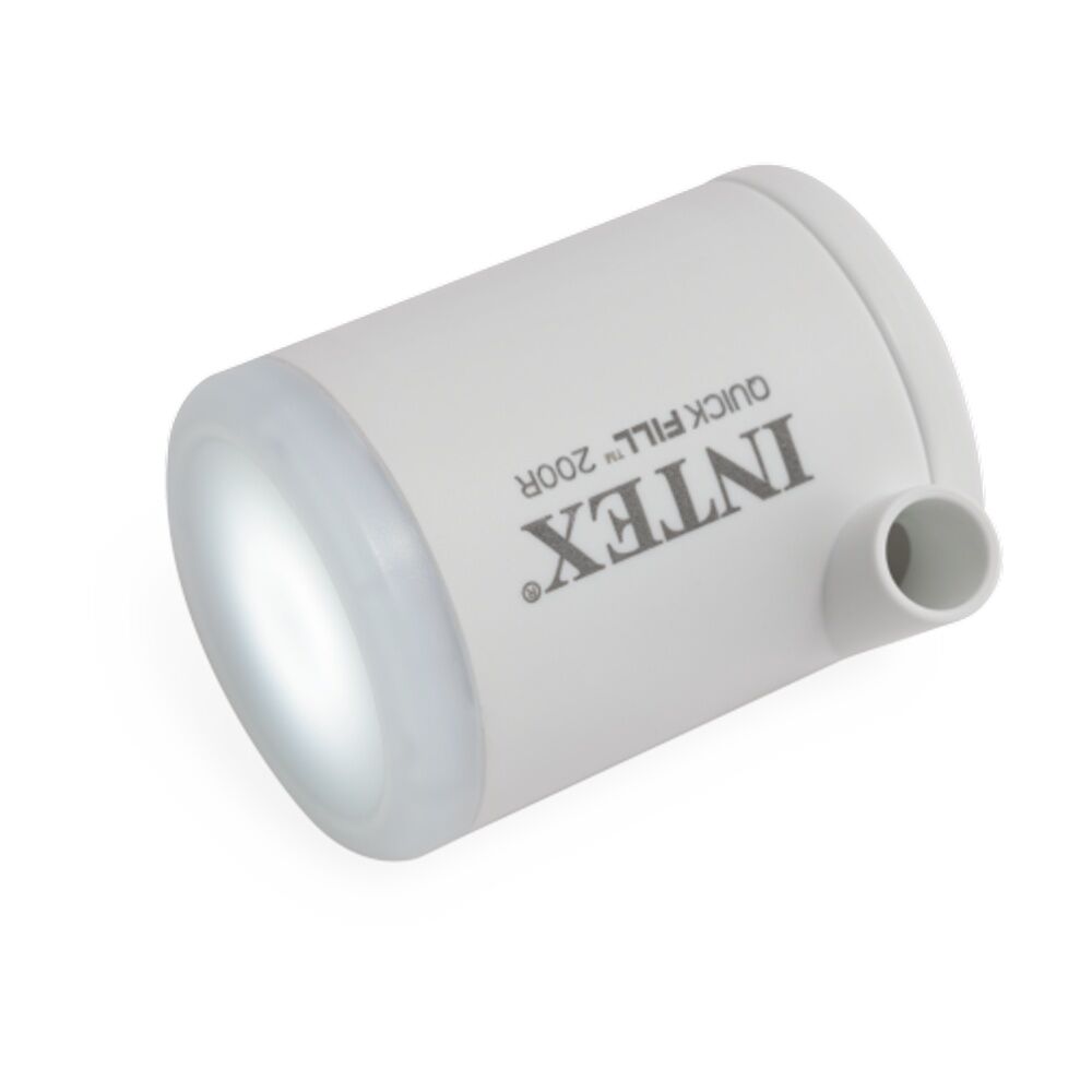 Intex Quickfill USB200R Tiny Air Pump White Rechargeable Battery LED Light — image 9