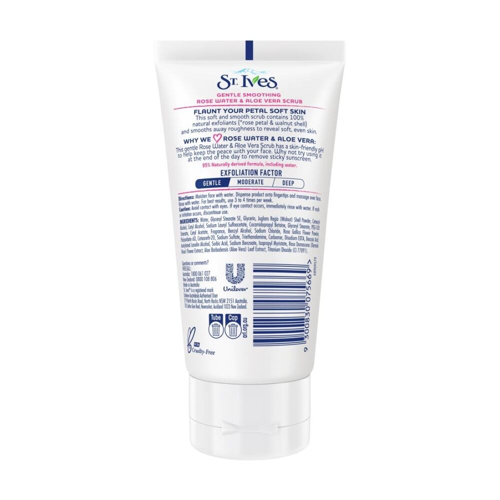 ST Ives Scrub Gentle Smoothing Rose Water And Aloe Vera Hand Body 150mL St Ives — image 2