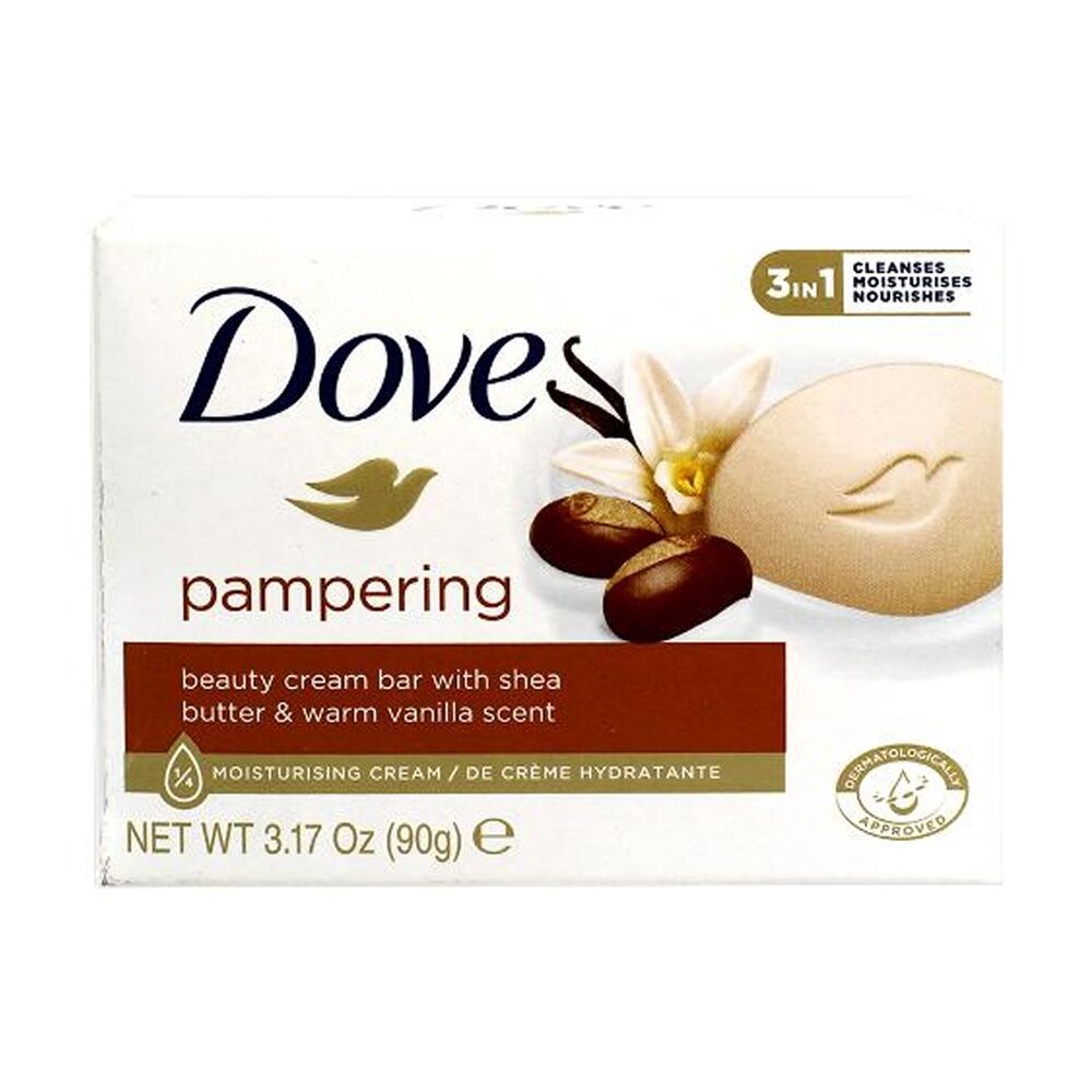 Dove Bath/Shower/Hand Wash Cleansing Soap Bar 90g Shea Butter (24 Pack) — image 3