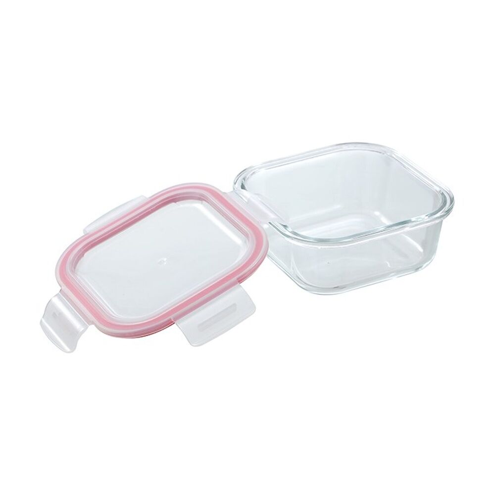 Lemon and Lime 500ml Yorkshire Glass Square Clip Seal Food Storage Container — image 2