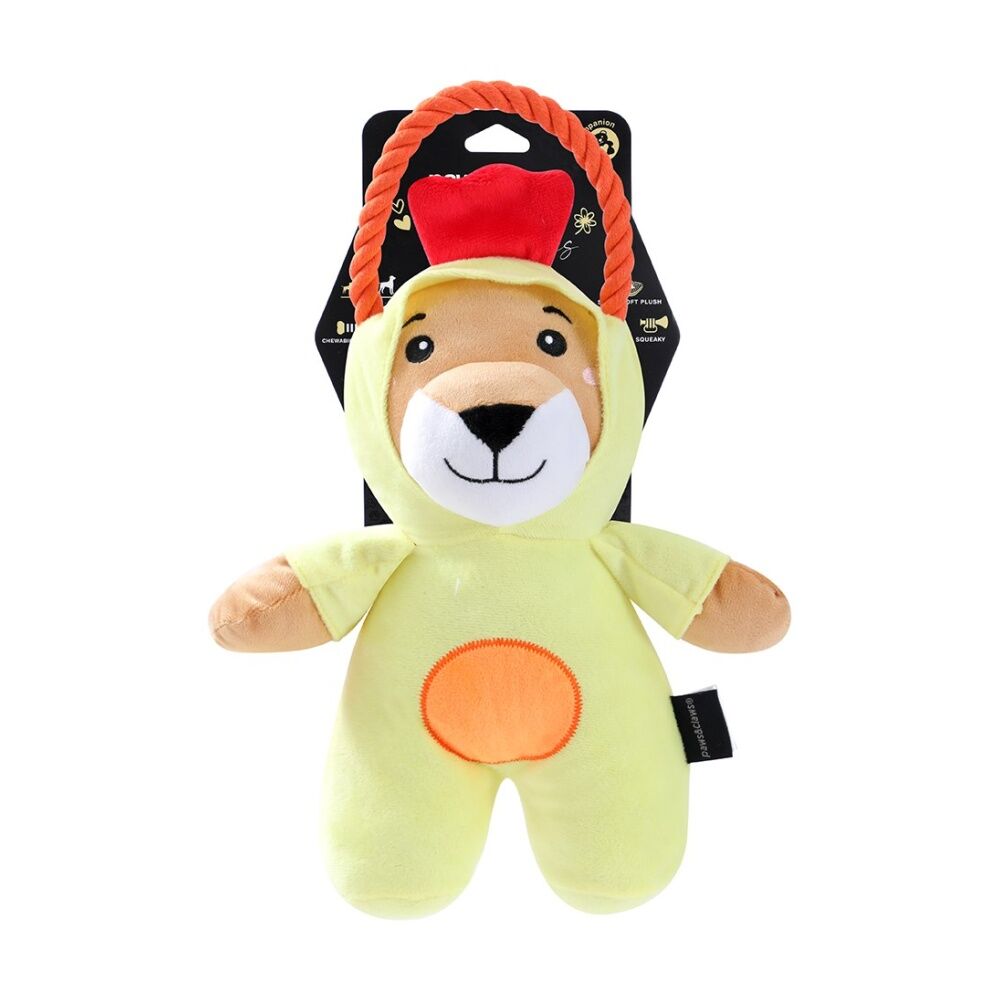 Paws and Claws Assorted Onesie Plush Pet Dog Chew/Tug/Cuddle Toy 28x20x14cm