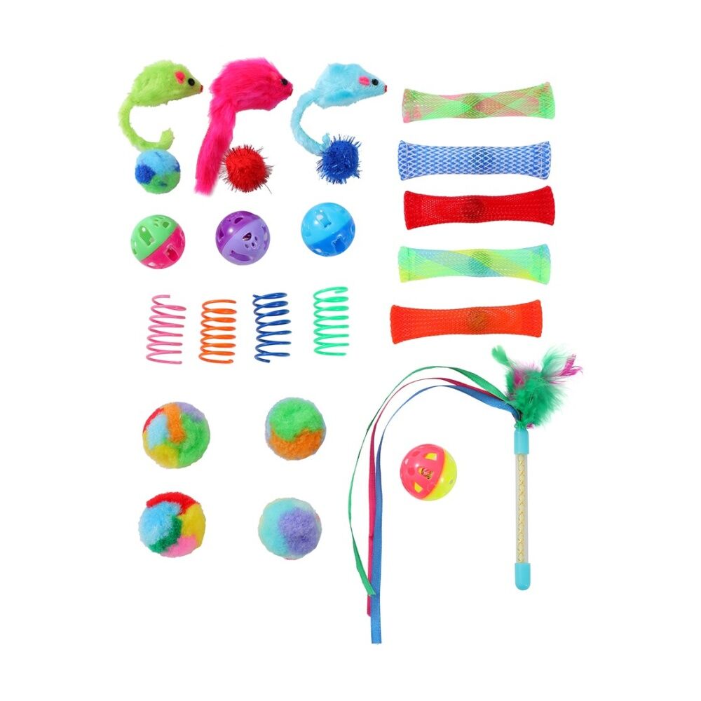 Paws and Claws Pounce Mega Mix Pet Cat Toys Assorted 23x15cm 73g (24 Pieces) — image 2