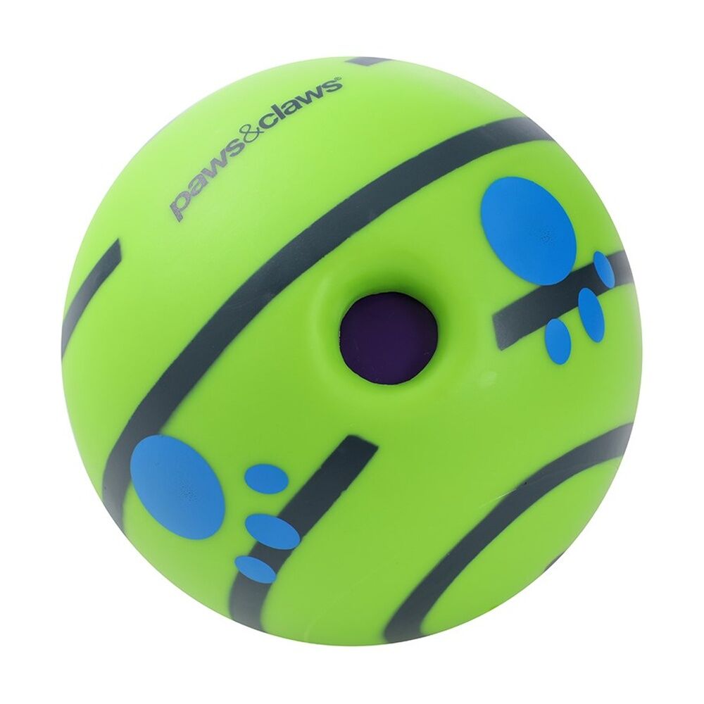 Paws and Claws Wobble Giggle Pet Dog Ball Toy 14cm - Shake For Giggle Sound - Promotes Healthy Teeth And Gums - Small To Medium Dogs Size Suitable — image 2