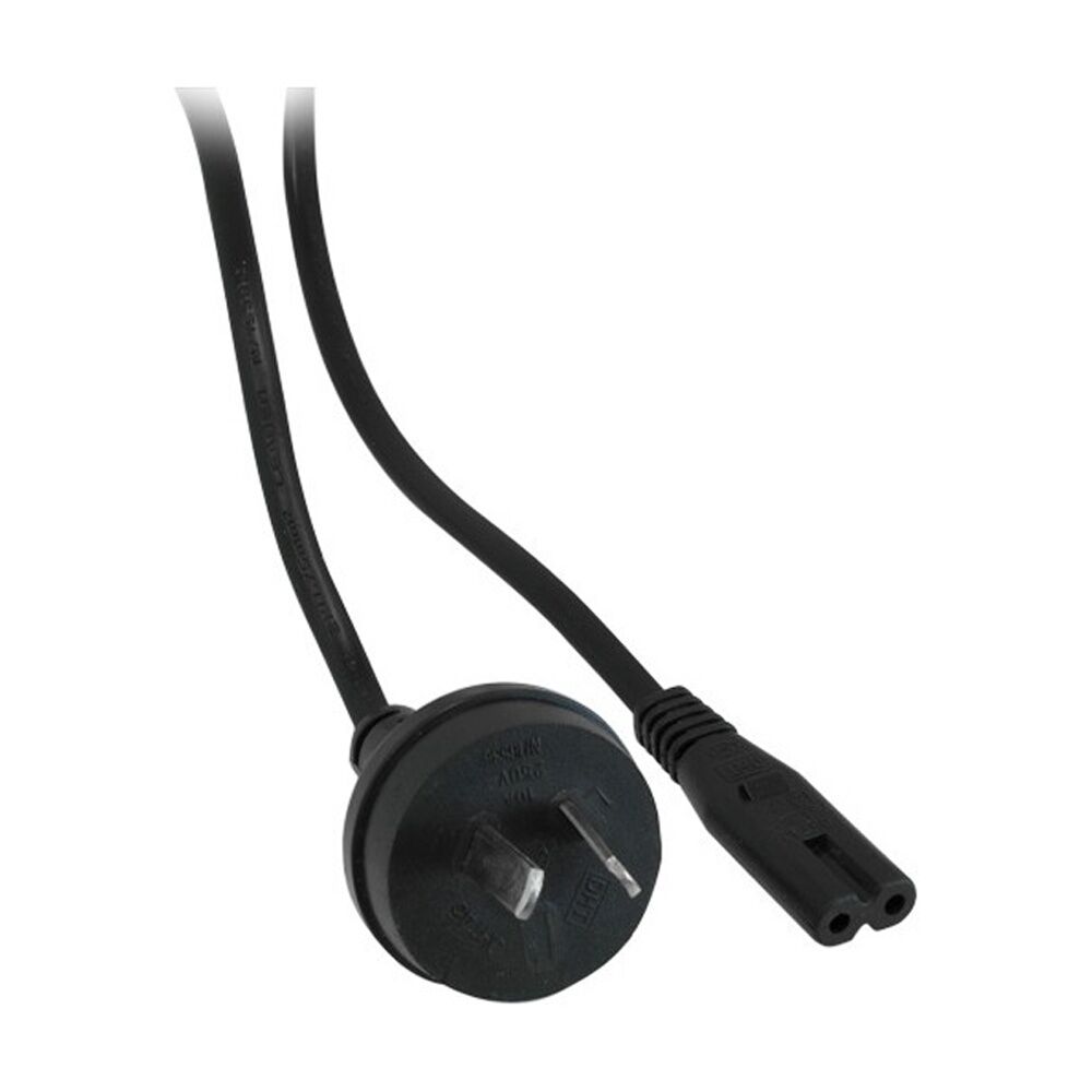 Doss 3M 240V AC Mains To Figure 8 Iec-C7 Round Fig8 Black Power Cable