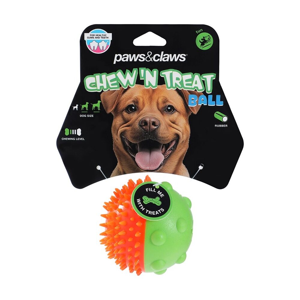 Paws and Claws Dental Treat Ball Pet Dog Toy Teeth Gum Cleaning 8.5cm Assorted (12 Pack) — image 2