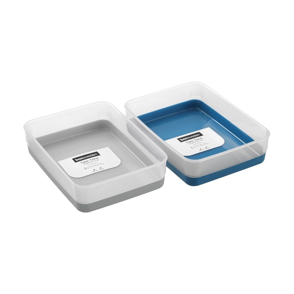 Boxsweden Assorted Durable Two-Tone Organiser Storage Tray 18x13.5x4.5cm — image 2