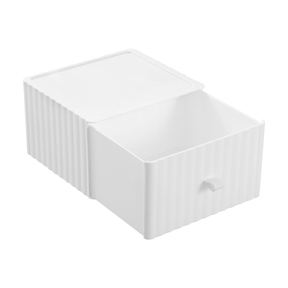 Boxsweden Rippled Stacking Drawer Organiser Ribbed Storage 20x18x12cm Assorted (4 Pack) — image 7