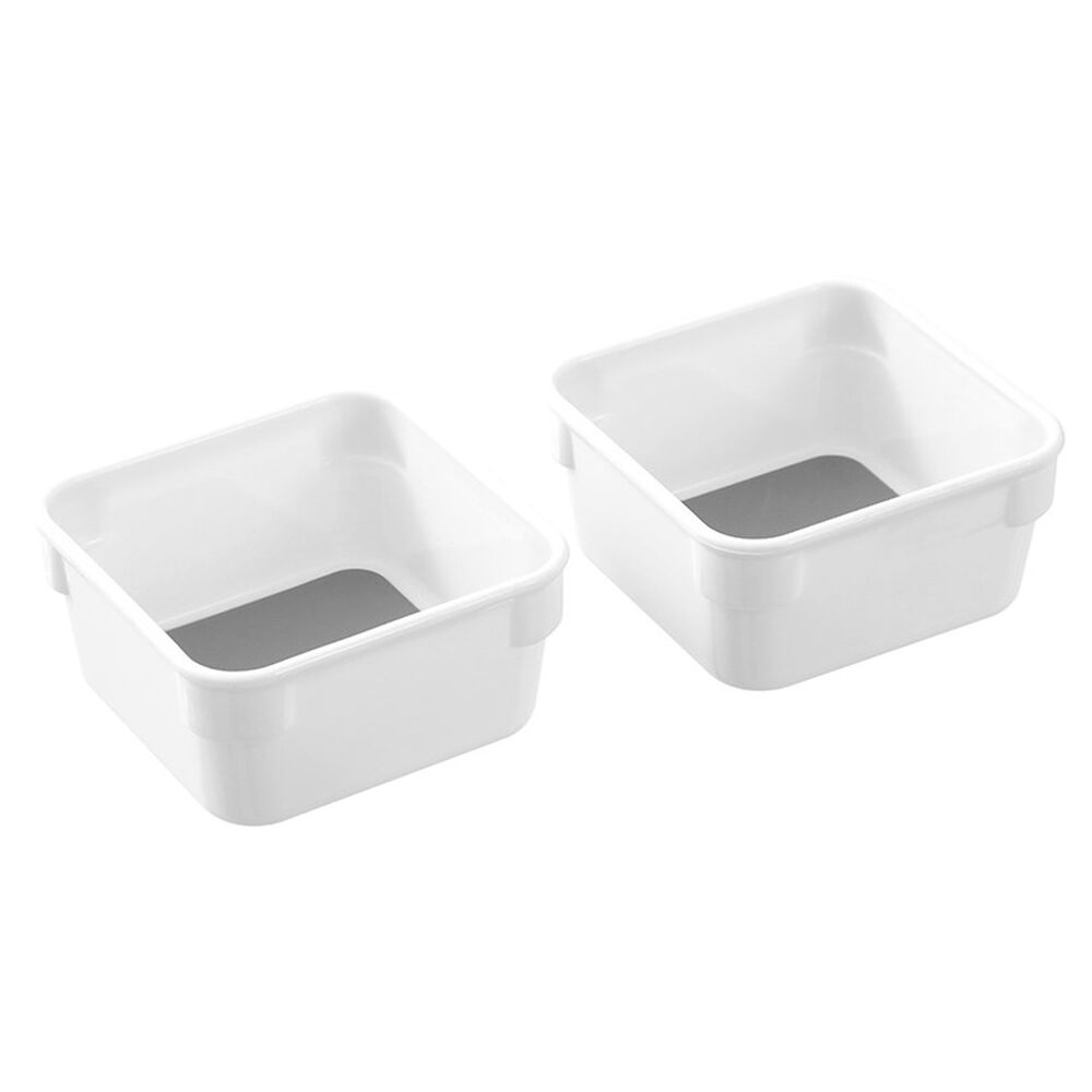 Boxsweden White Grip Modular Organiser Storage Tray Set 9x9x4.5cm (2 Pieces) — image 4