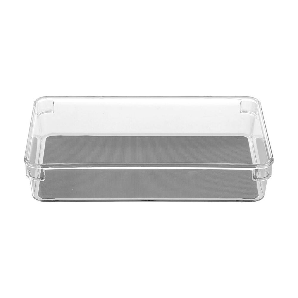 Boxsweden Crystal Grip Organiser Tray Modular Stackable Storage 23.5x16x4.5cm (24 Pack) — image 5