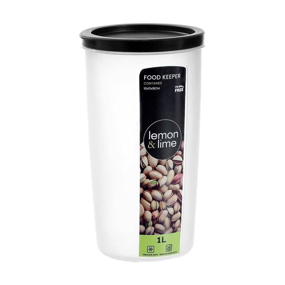 Lemon and Lime Food Keeper Round Reusable Container 1L 9.9x9.9x18.2cm (12 Pack) — image 2