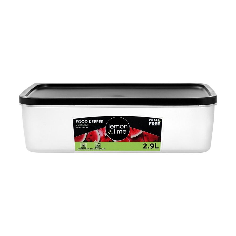 Lemon and Lime Food Keeper Rectangle Reusable Container 2.9L 27.5x17.7cm — image 3