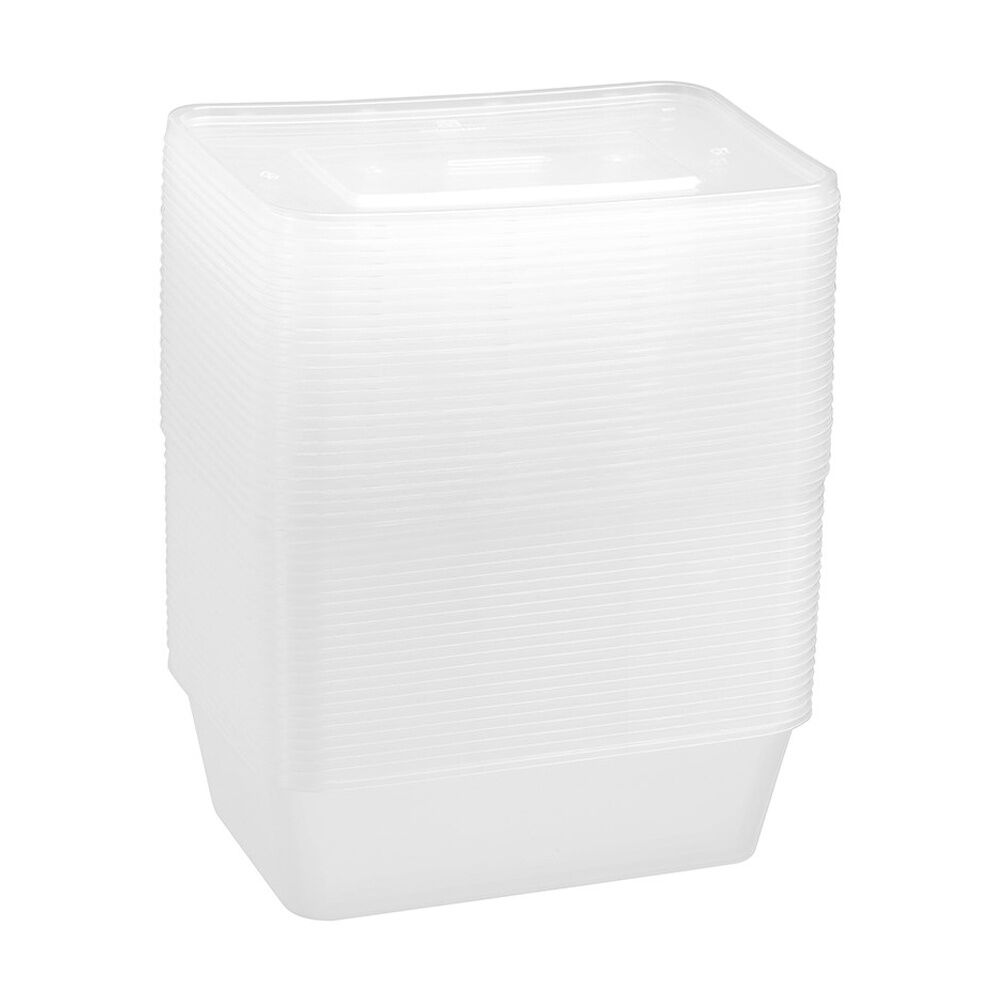 Lemon and Lime 5x 50pc Reusable Food Containers Rectangle 750ml — image 4