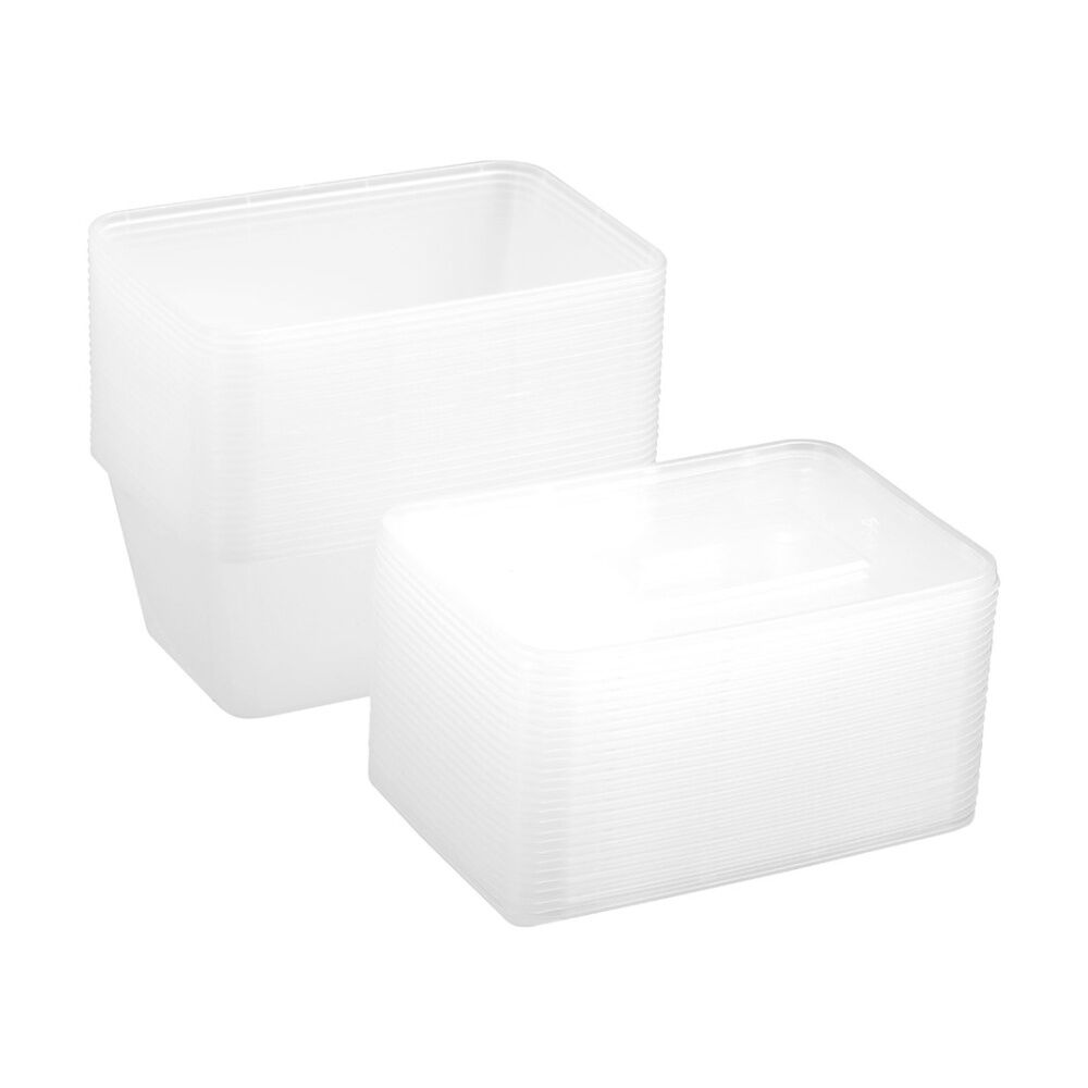 Lemon and Lime 50pc Lemon And Lime Reusable Food Containers Rectangle Microwave Freeze 1L (10 Pack) — image 5