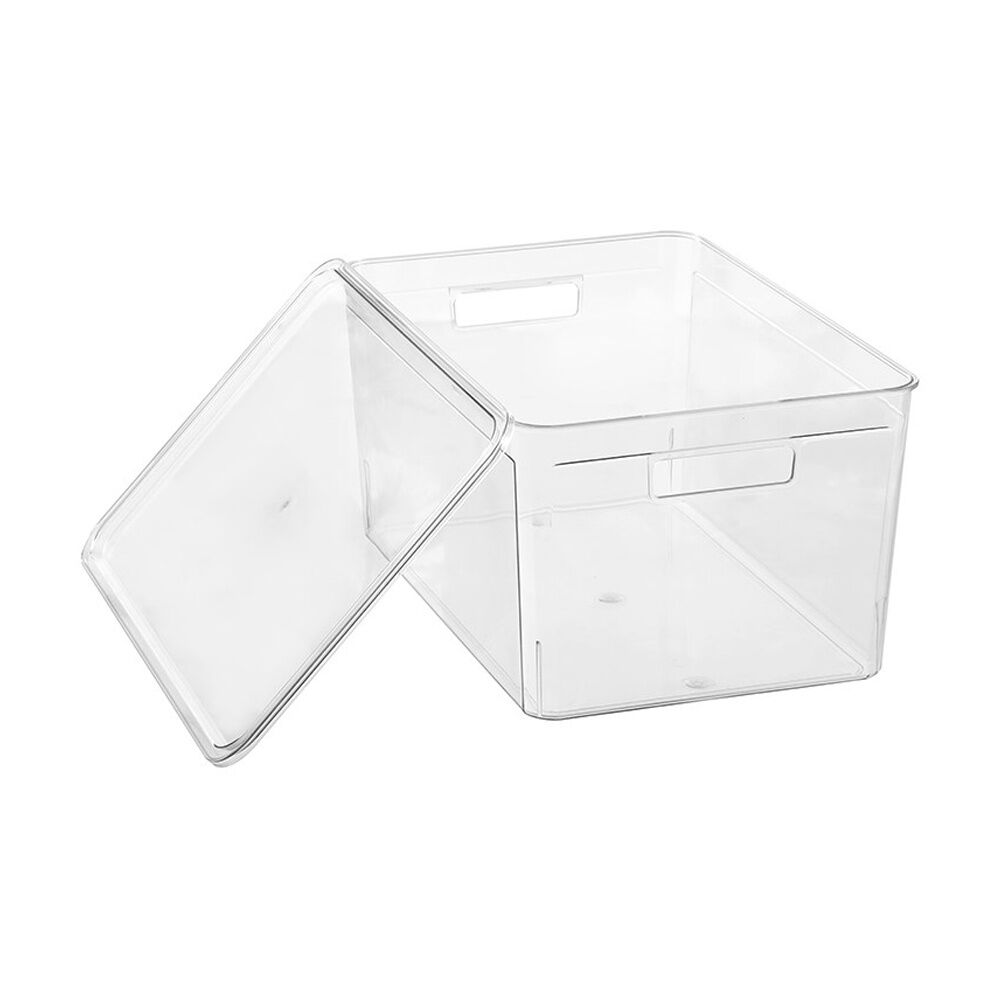 Boxsweden 20L Clear Crystal Stackable Lidded Organisation Storage Box/Container — image 2