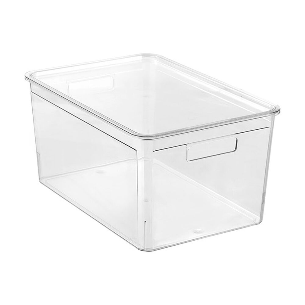Boxsweden 20L Clear Crystal Stackable Lidded Organisation Storage Box/Container — image 5