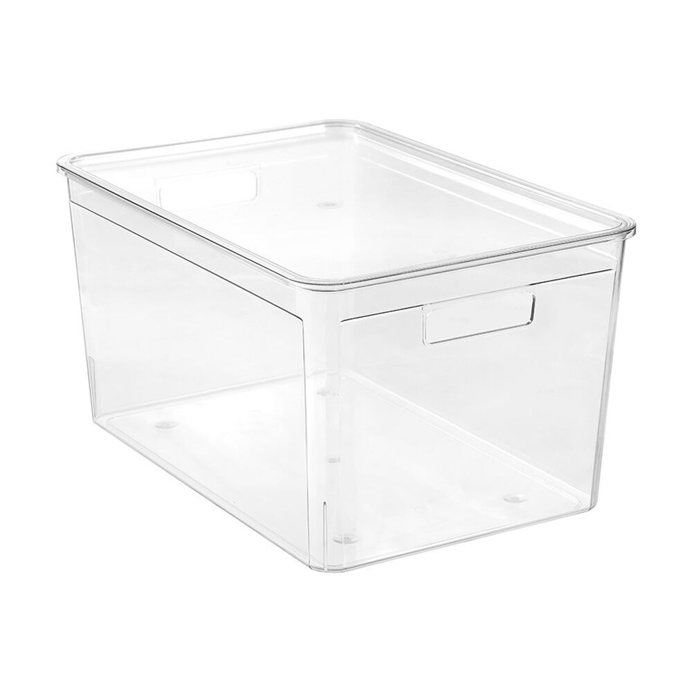 Boxsweden 35L Clear Crystal Stackable Lidded Organisation Storage Box/Container — image 5