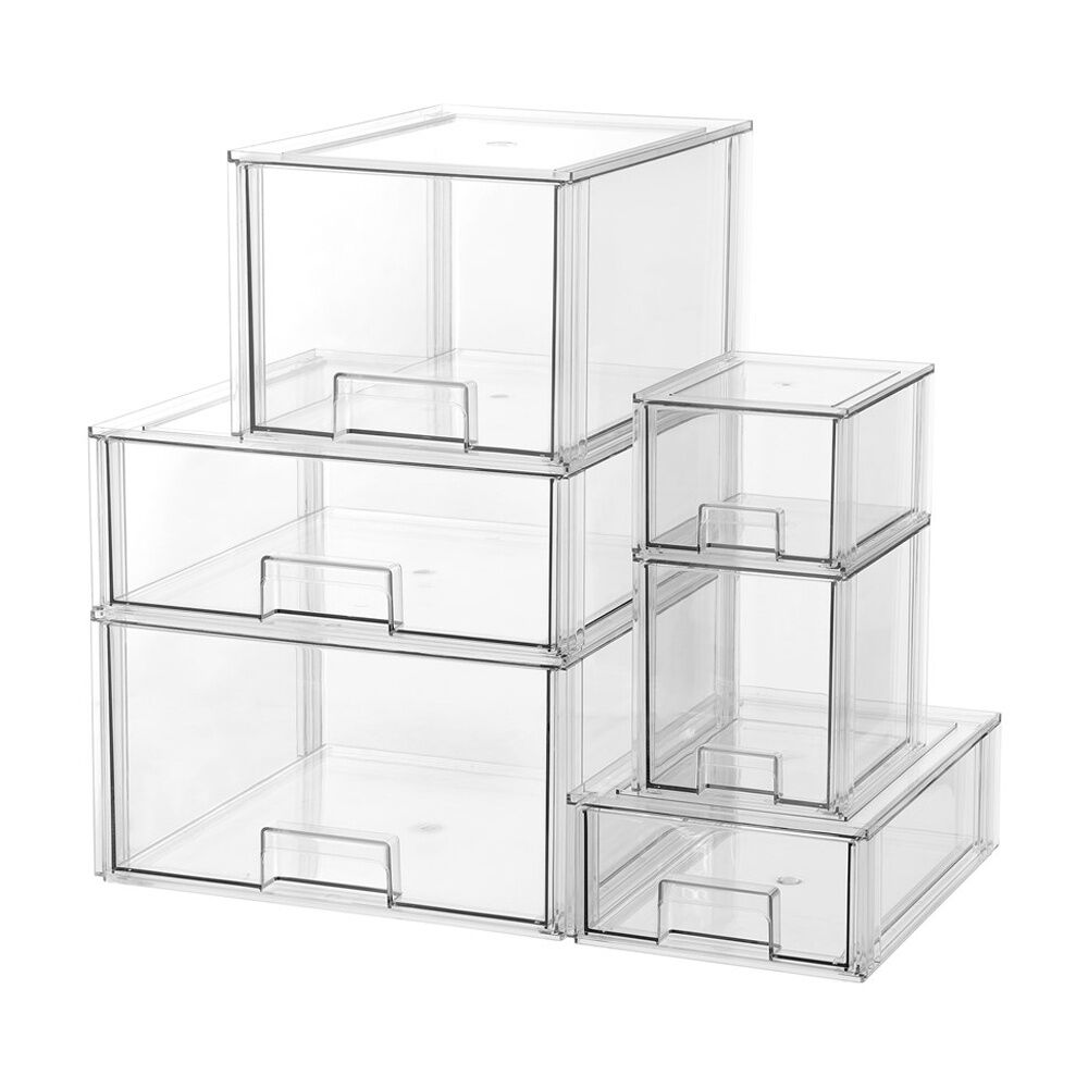 Boxsweden 16L Clear Crystal Stackable Drawer Organisation Storage Container — image 6