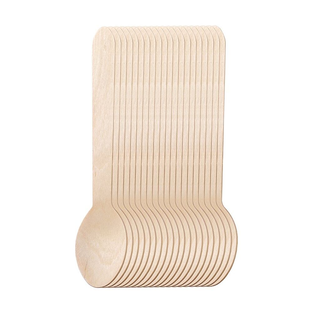 Lemon and Lime Wooden Spoons Compostable Biodegradable Cut 15.5cm (20 Pieces) — image 2