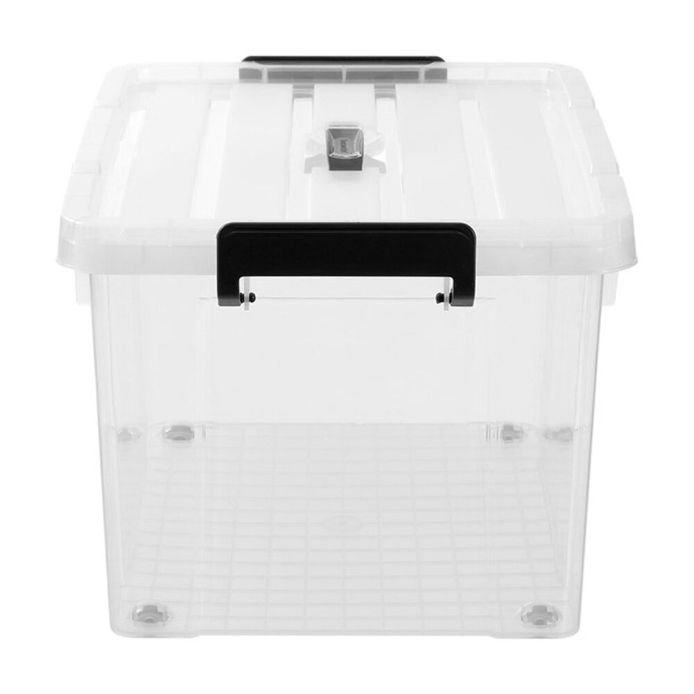 Boxsweden Durable Carry Box With Handles Wheels Lock Lid 43L — image 3