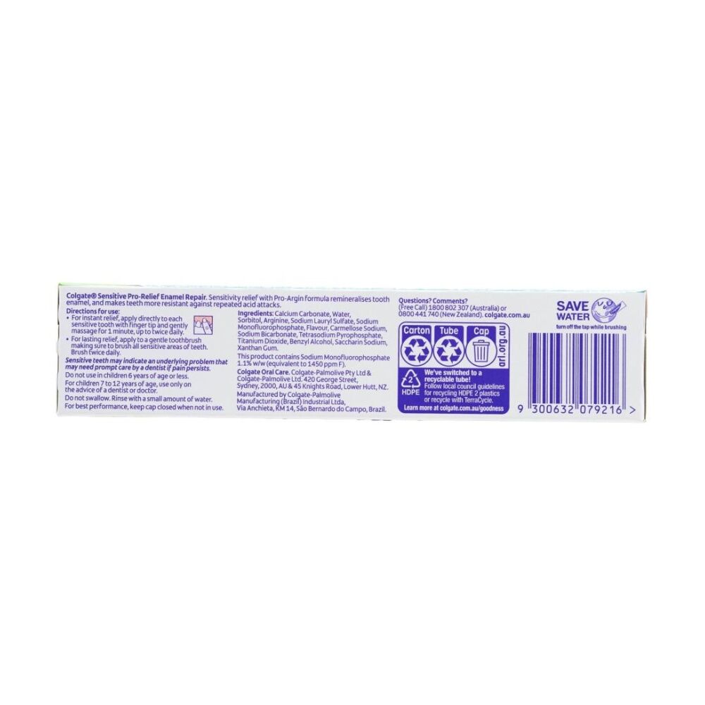 Colgate 110g Sensitive Pro-Relief Tooth Enamel Repair Toothpaste — image 3
