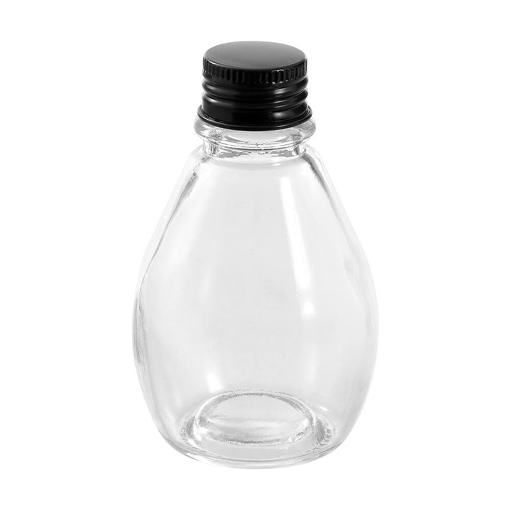 Lemon and Lime Verre Bulb Glass Reusable Food Container Lid Black 100ml (12 Pack) — image 4