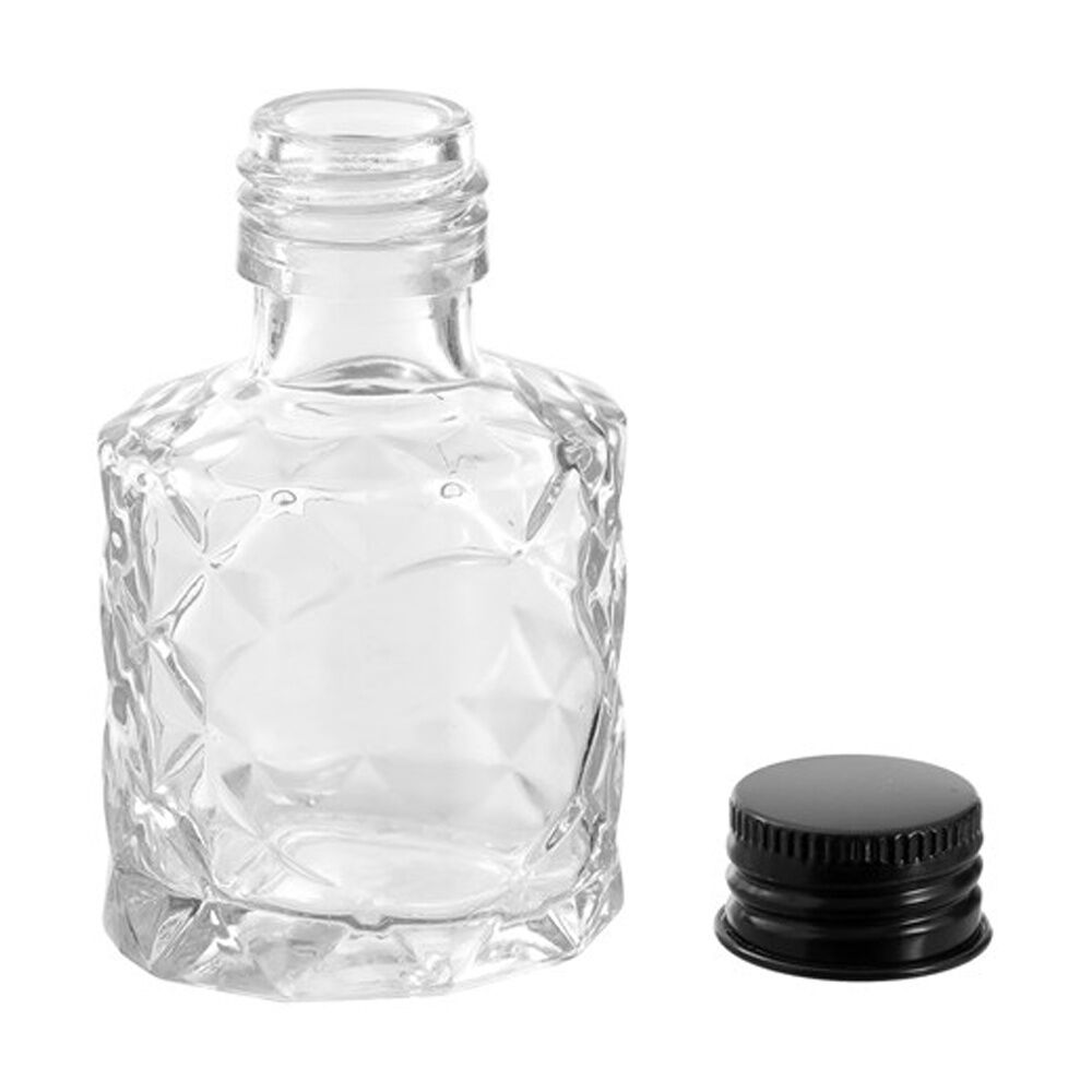 Lemon and Lime Verre Quilt Glass Reusable Food Container Lid Black 50ml (12 Pack) — image 3
