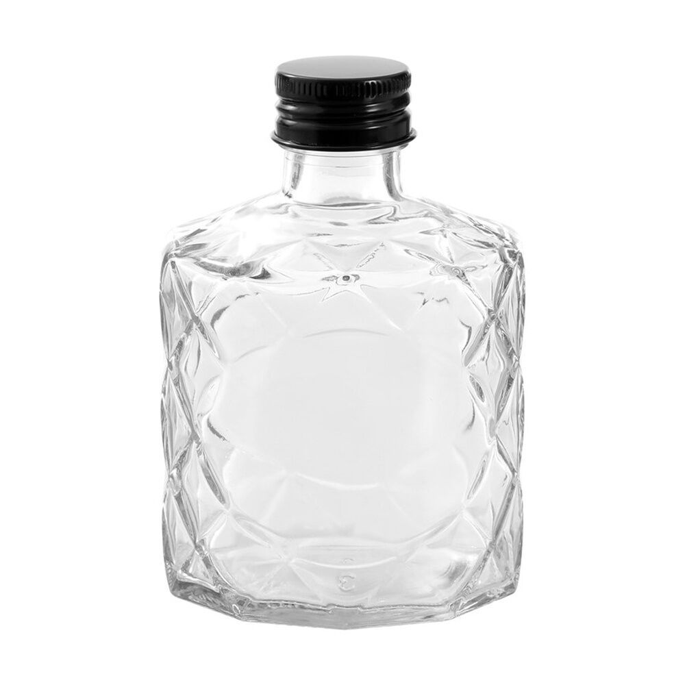 Lemon and Lime Verre Quilt Glass Reusable Food Container Lid Black 200ml — image 3