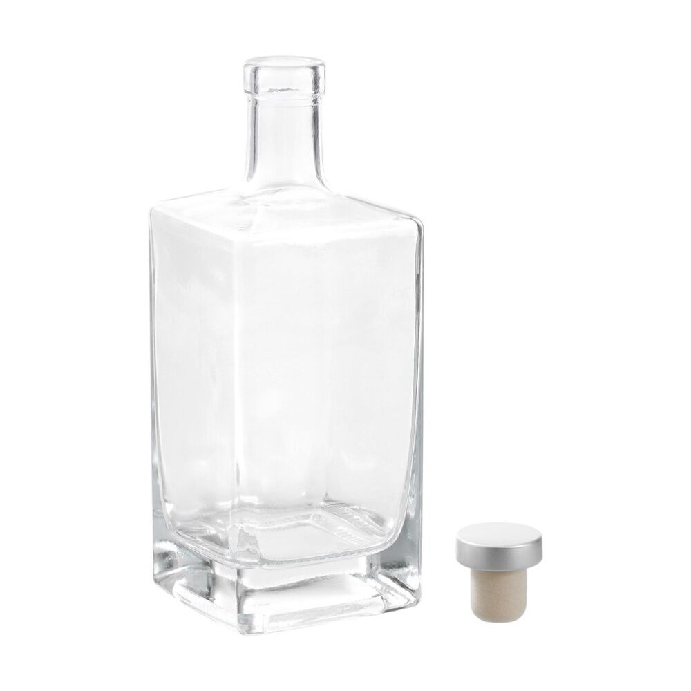 Lemon and Lime Verre Square Glass Bottle Reusable Food Container 520ml — image 4