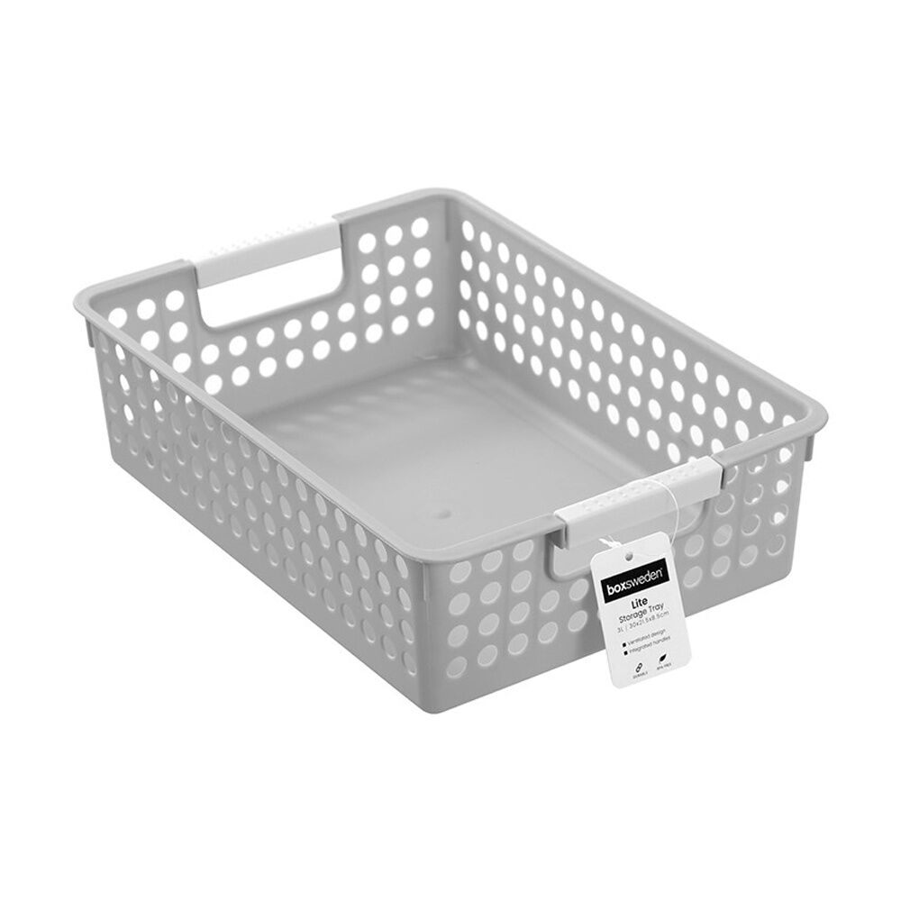 Boxsweden Lite Tray Home Organiser Storage Container 3L 30x21.5x8.5cm Boxsweden