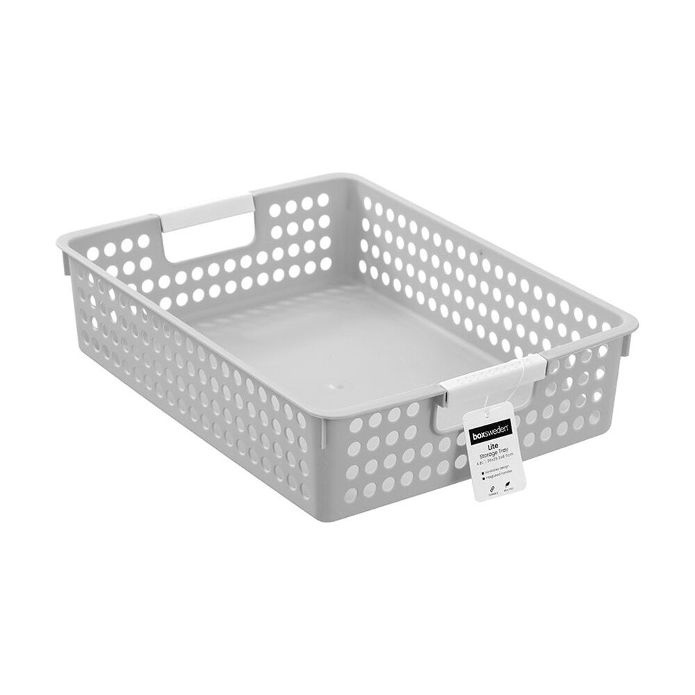 Boxsweden Lite Tray Home Organiser Storage Container 4.8L 36x25.5x8.5cm Boxsweden