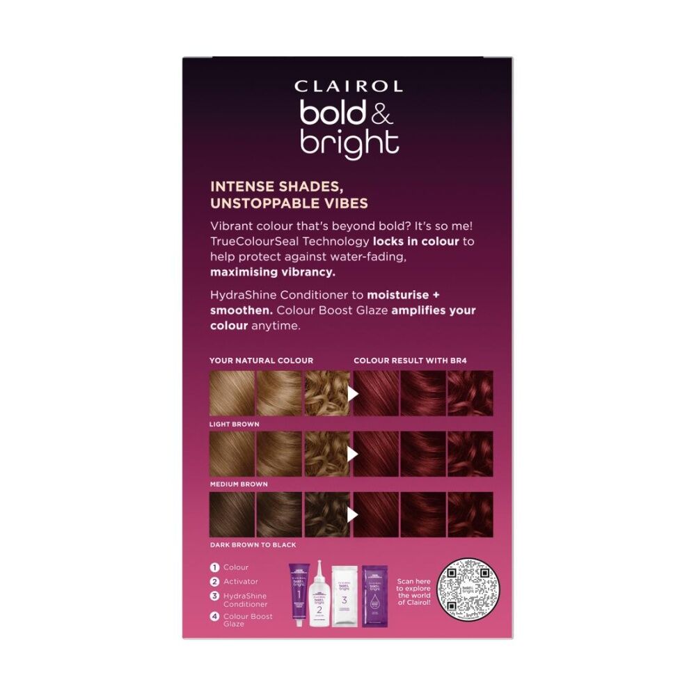 Clairol Permanent Hair Colour x1 Application Bold And Bright BR4 Fruits Of The Forest — image 2