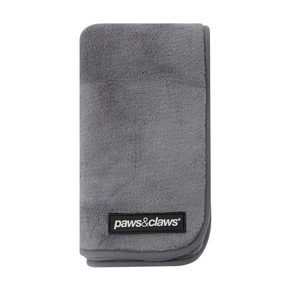 Paws and Claws Pet Dog Cat Coral Fleece Blanket Dark Grey 130x100cm — image 3