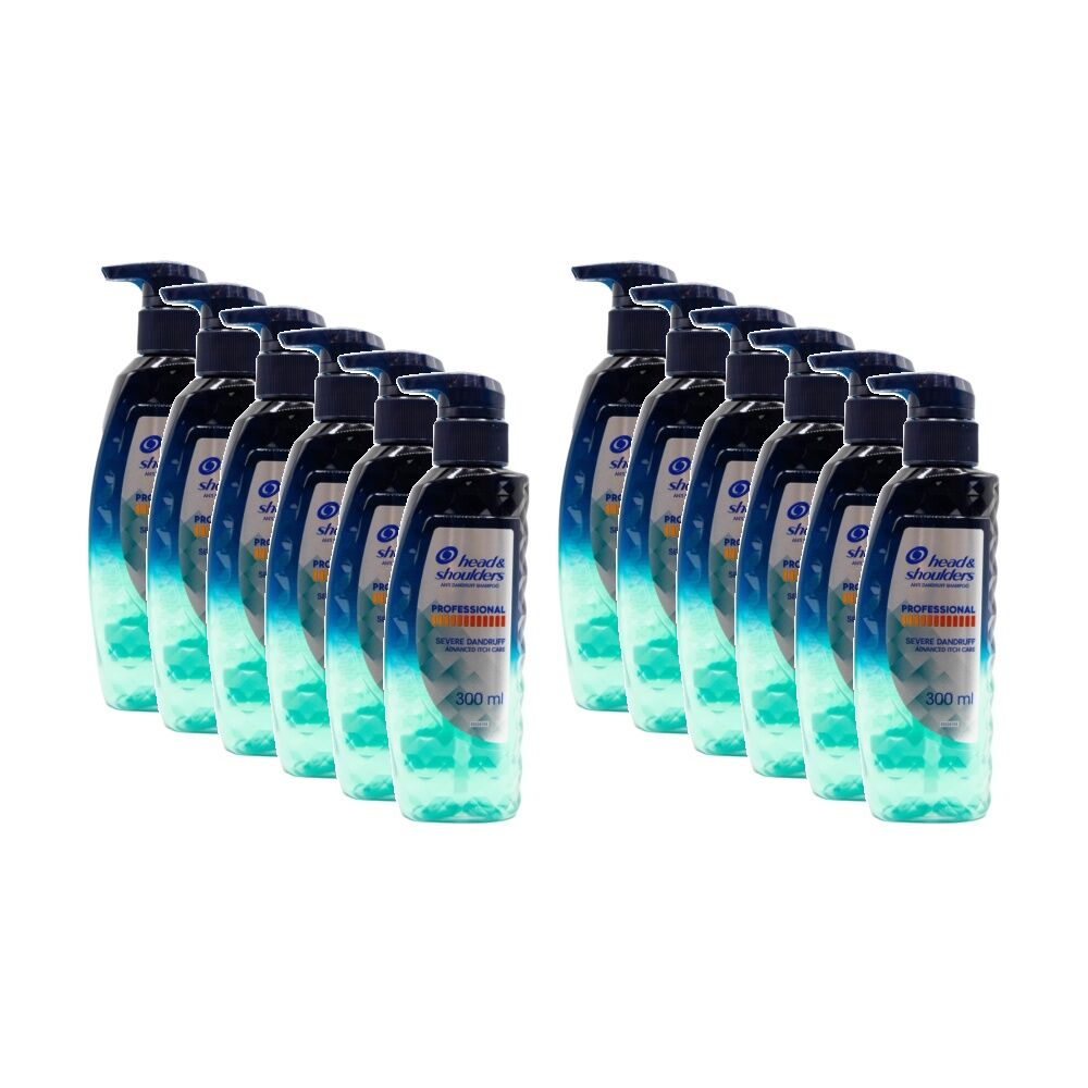 Head & Shoulders Professional Severe Dandruff Anti-Dandruff Shampoo 300ml (12 Pack)