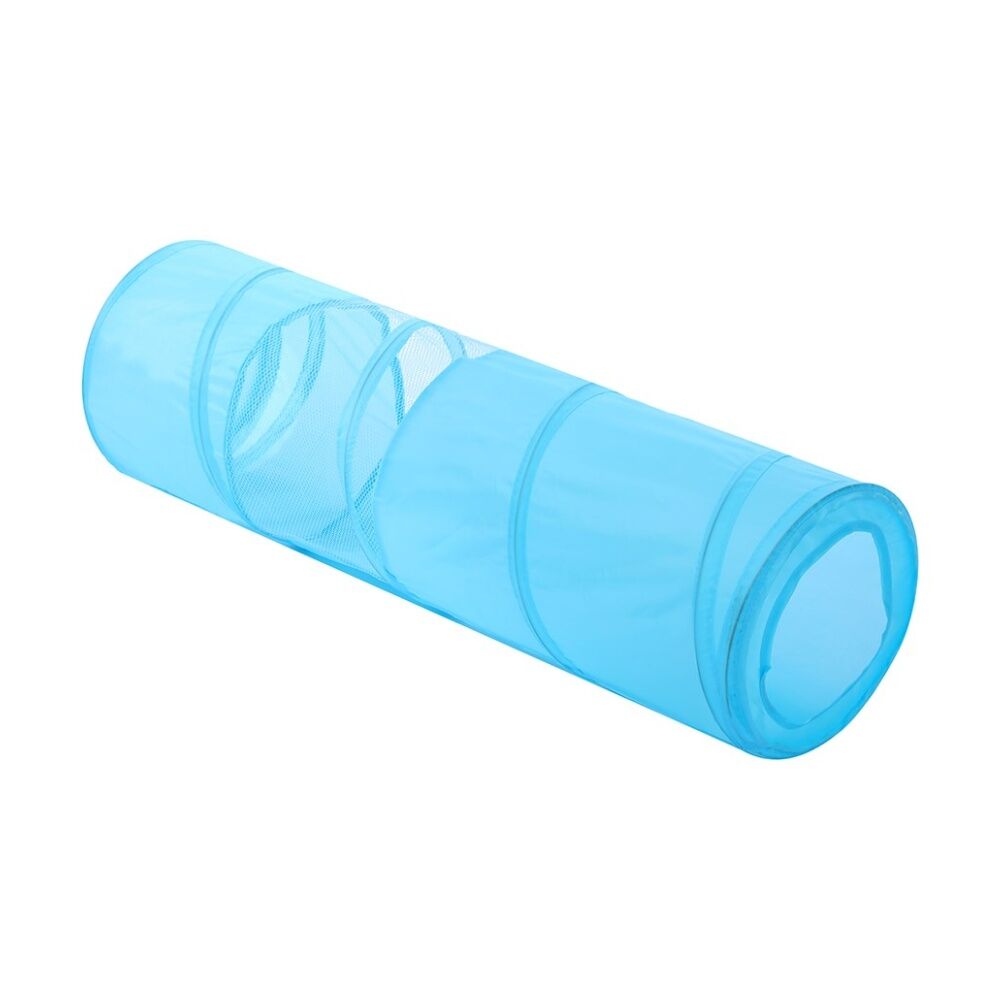 Paws and Claws Pounce Collapsible Pet Cat Toy Tunnel - Easy Assemble And Store With Crinkle Material - 86X26.5CM Assorted Colours 86x26.5cm