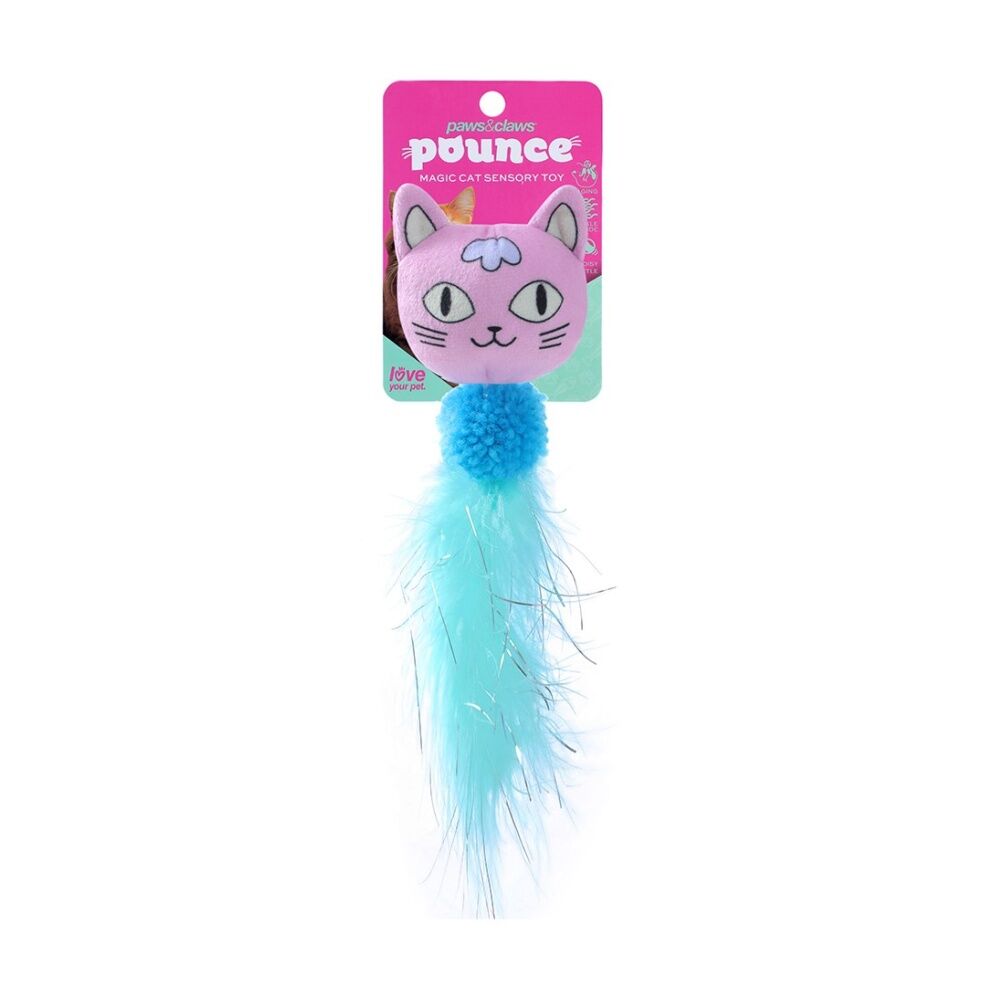 Paws and Claws Pounce Plush Magic Pet Cat Toy Soft Cuddly 15x5x5cm