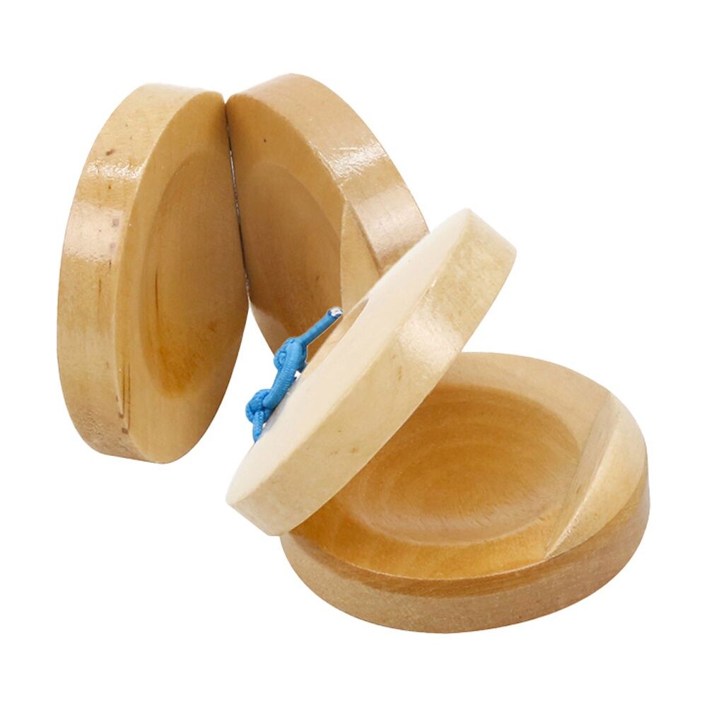 Vivaio Castanets Kids Musical Instrument Classroom Learning 3y+ Wood (2 Pieces)