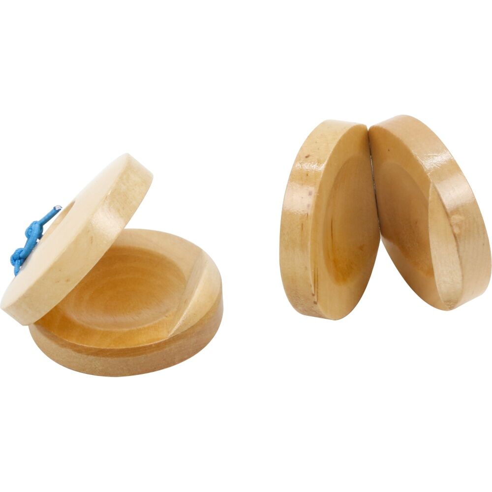 Vivaio 2pc Vivaio Castanets Kids Musical Instrument Classroom Learning 3Y+ Wood (4 Pack) — image 2